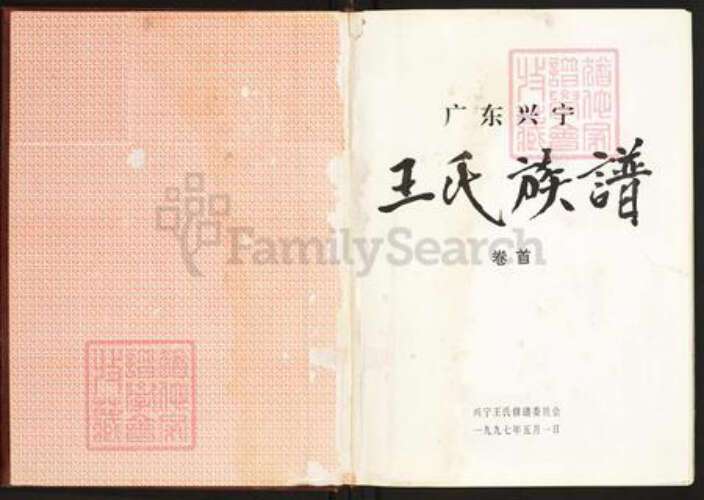 广东省梅州市兴宁市王氏三槐堂族谱-广东兴宁王氏族谱.pdf电子版预览图1