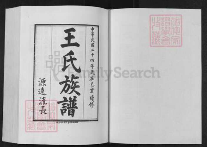 山东省泰安市肥城县仪阳街道王氏族谱-肥城王氏族谱.pdf电子版预览图1