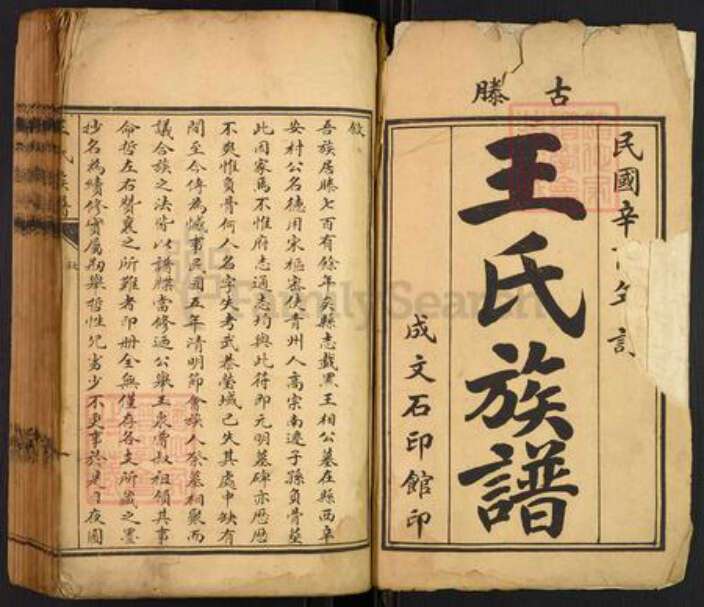 山东省威海市文登市王氏族谱-古滕王氏族谱.pdf电子版预览图1