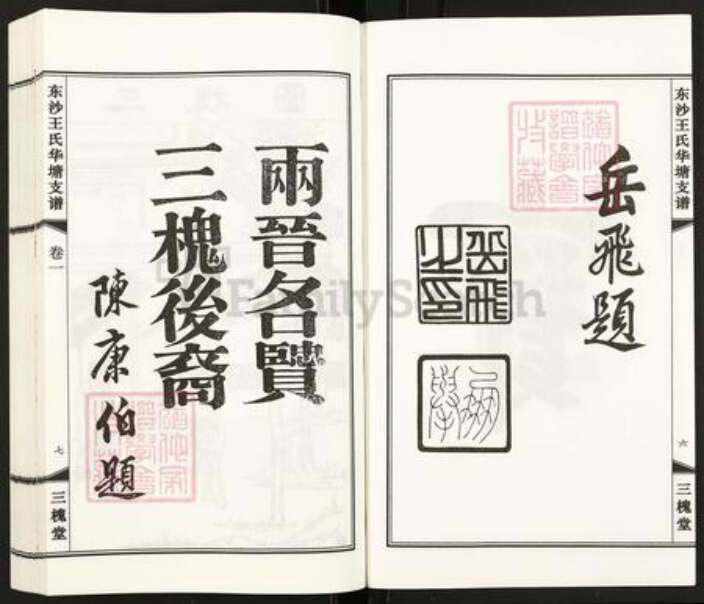 江苏省无锡市江阴市徐霞客镇王氏三槐堂族谱-东沙王氏华塘支谱.pdf电子版预览图5