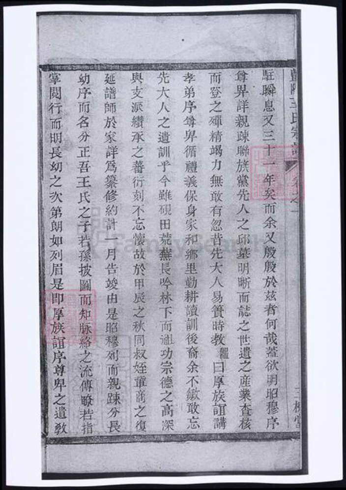 浙江省绍兴诸暨市诸暨王氏族谱-暨阳王氏宗谱.pdf电子版预览图1