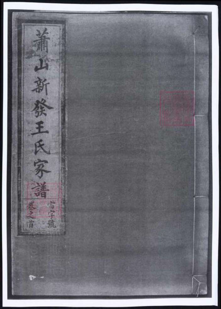 浙江省杭州市萧山区萧山王氏族谱-萧山新发王氏家谱.pdf电子版缩略图