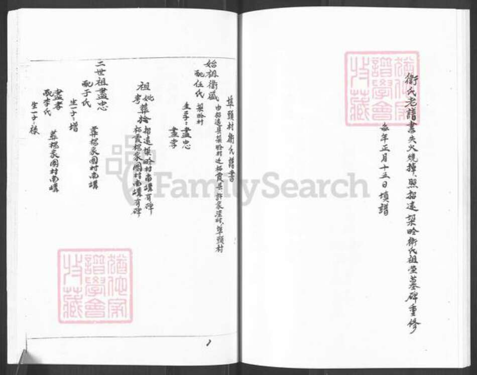 山东省烟台市栖霞市官道镇卫氏族谱-卫氏谱书.pdf电子版预览图2