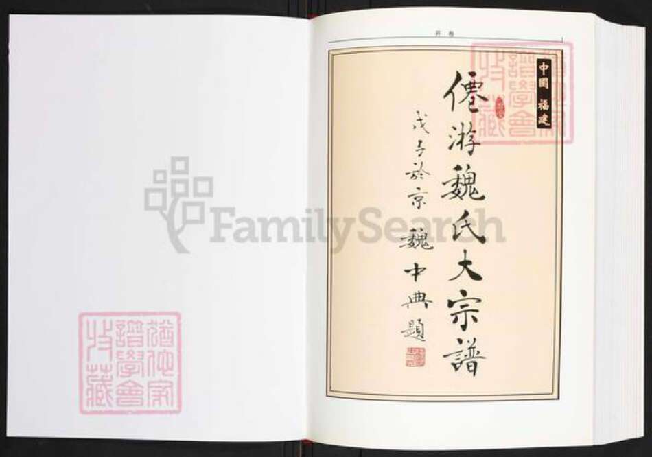 福建省莆田市仙游县书峰乡魏氏族谱-仙游魏氏大宗谱.pdf电子版预览图1