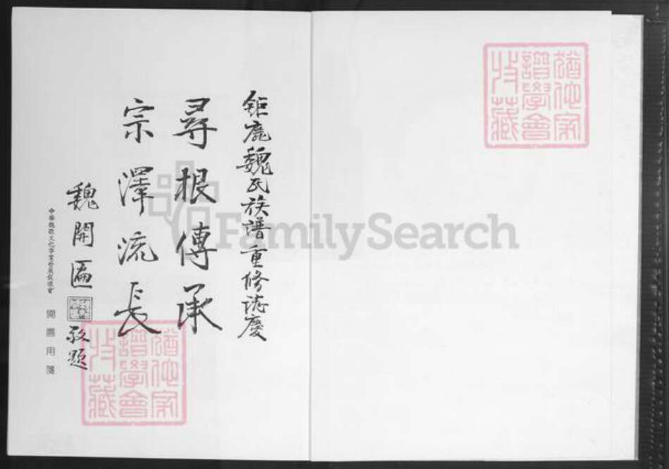 福建省漳州市南靖县梅林镇魏氏巨鹿堂族谱-巨鹿魏氏族谱.pdf电子版预览图2