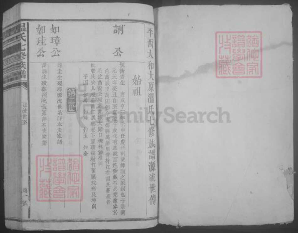 江西省赣州市石城县温氏族谱-温氏七修族谱.pdf电子版预览图1