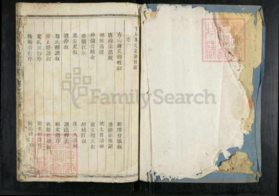 浙江省衢州龙游县石佛乡翁氏咏槐堂族谱-青山翁氏宗谱.pdf电子版预览图1