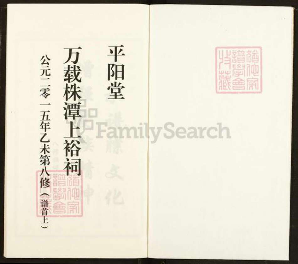 广东省梅州市兴宁市罗岗镇巫氏平阳堂族谱-万载株镇巫氏族谱.pdf电子版预览图1