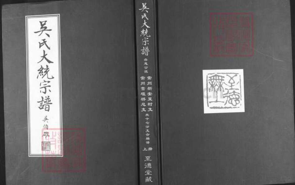 江苏省常州市武进县雪堰镇吴氏至德堂族谱-吴氏大统宗谱.pdf电子版缩略图