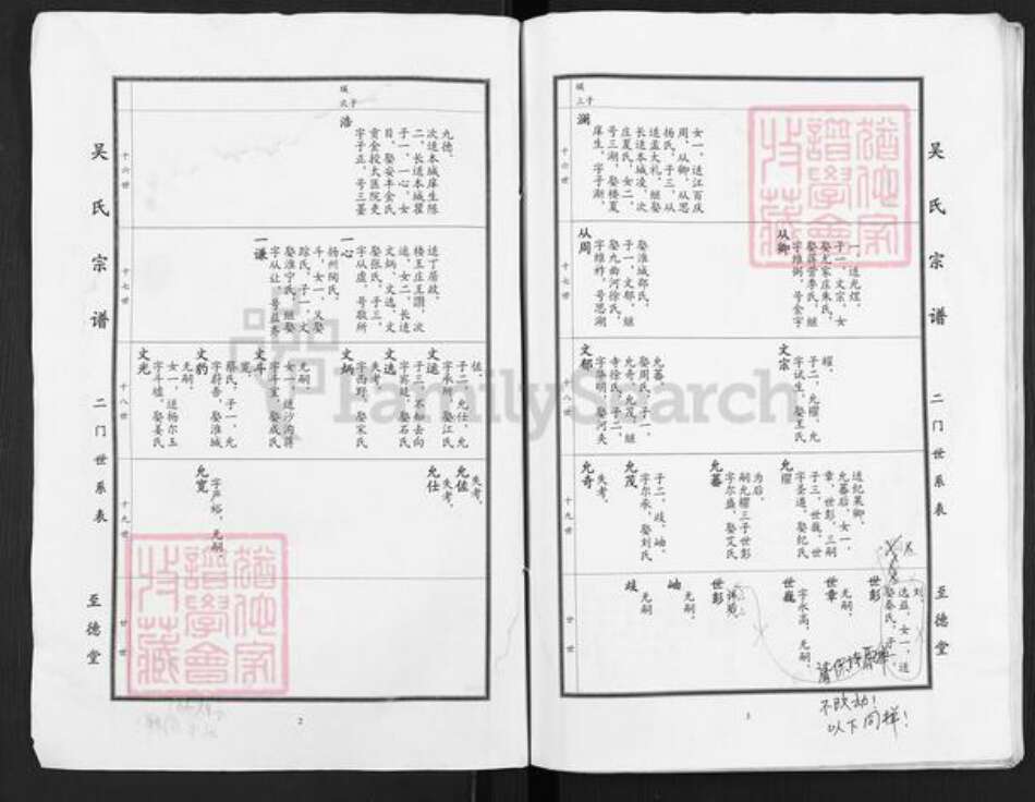 江苏省盐城市建湖县沿河镇吴氏至德堂族谱-吴氏宗谱.pdf电子版预览图1