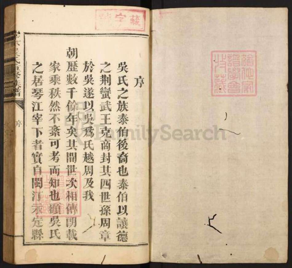 江西省赣州市石城县琴江镇吴氏族谱-宰下吴氏族谱.pdf电子版预览图1