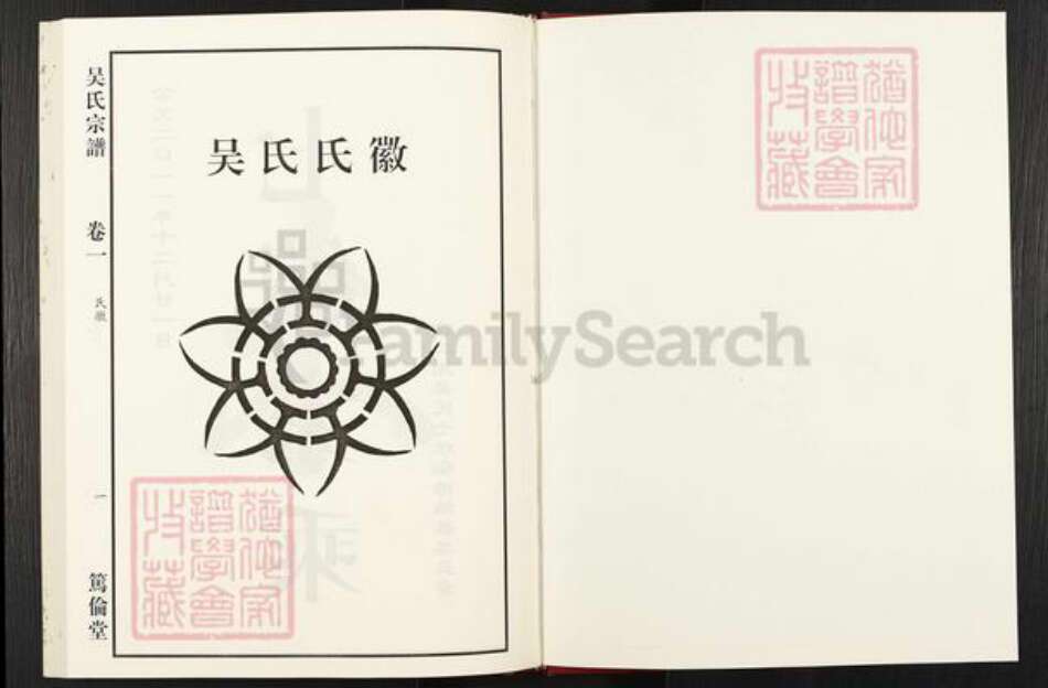 安徽省合肥市庐江县泥河镇吴氏笃伦堂族谱-吴氏宗谱.pdf电子版预览图1