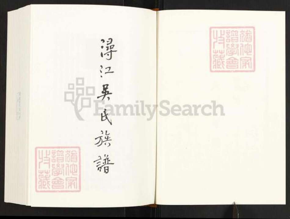 福建省厦门市同安区洪塘镇吴氏族谱-浔江吴氏族谱.pdf电子版预览图1