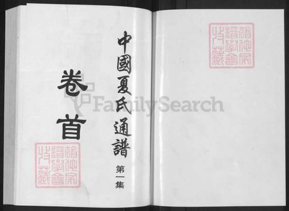 浙江省绍兴柯桥区夏氏族谱-中国夏氏通谱.pdf电子版预览图1