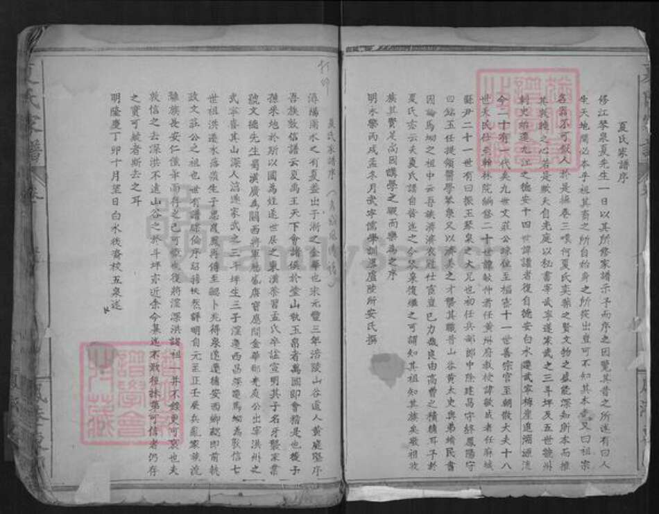 湖北省孝感市孝南区杨店镇夏氏福荫堂族谱-夏氏家谱.pdf电子版预览图2