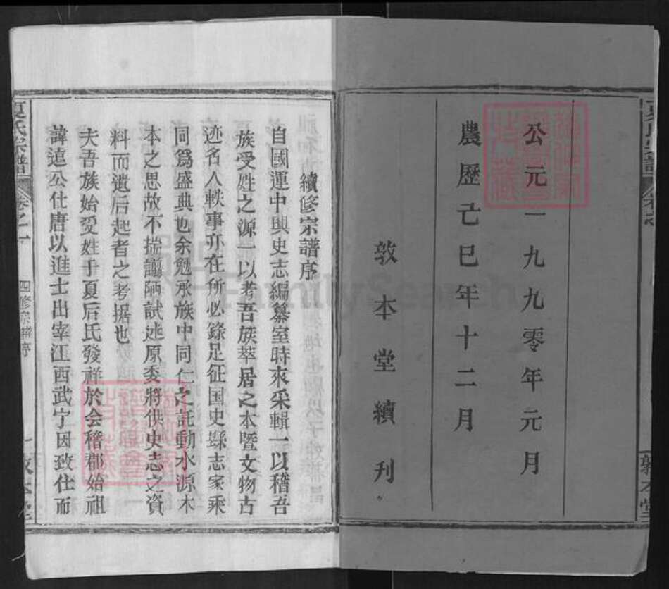 湖北省武汉市新洲区夏氏敦本堂族谱-夏氏宗谱.pdf电子版预览图2