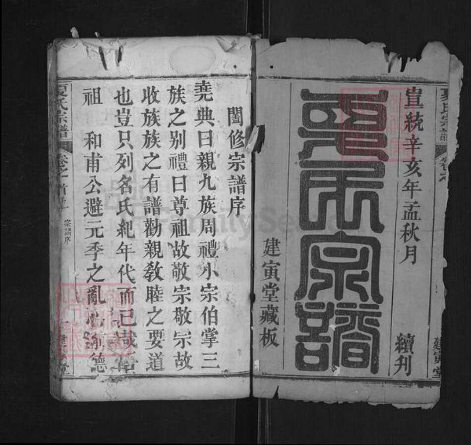 湖北省黄冈市夏氏建寅堂族谱-夏氏宗谱.pdf电子版预览图1