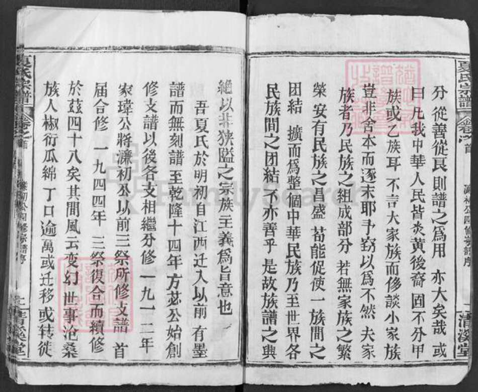 湖北省黄冈市罗田县夏氏清溪堂族谱-夏氏宗谱.pdf电子版预览图2