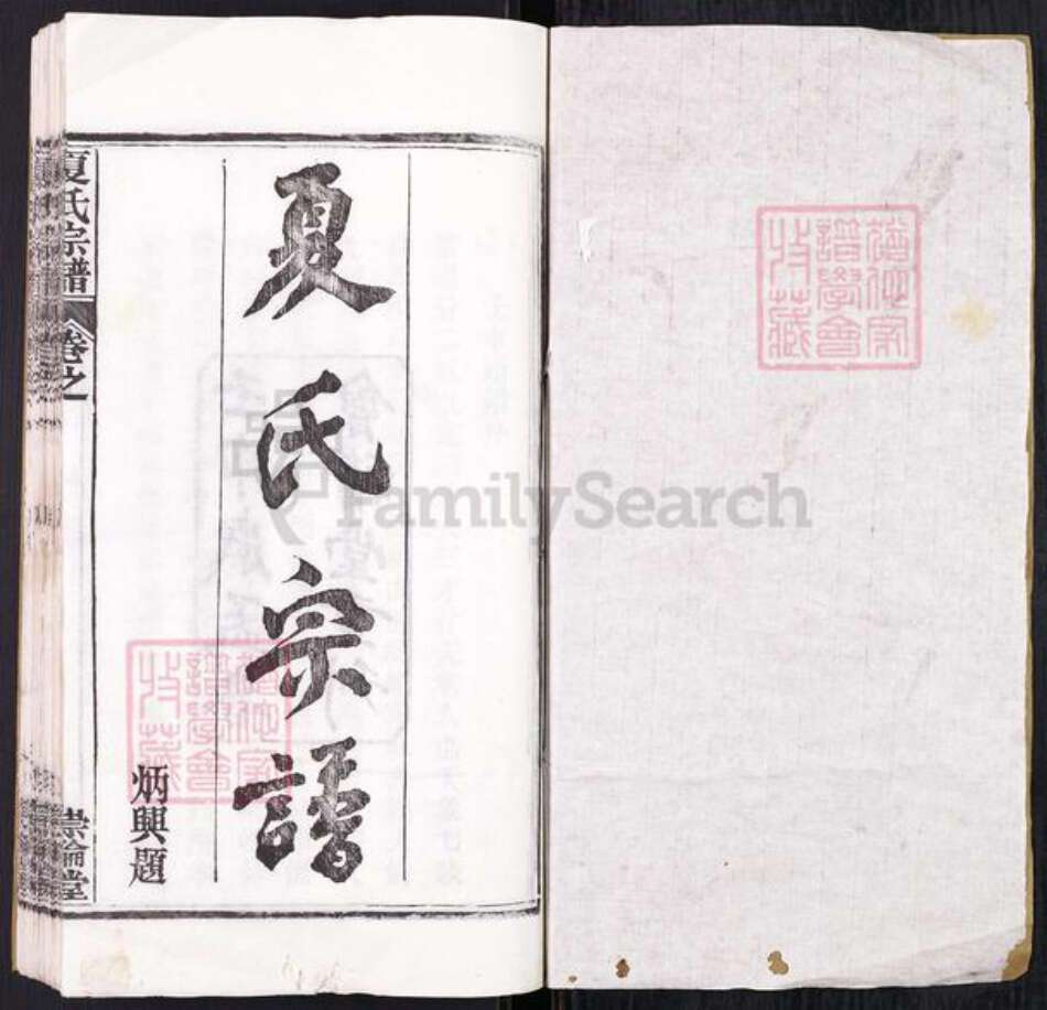 湖北省黄冈市团风县淋山河镇夏氏崇伦堂族谱-夏氏宗谱.pdf电子版预览图1