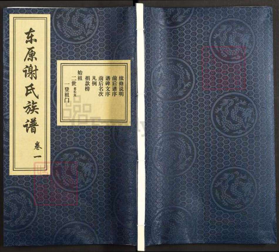 山东省泰安市东平县谢氏三支堂族谱-东原谢氏族谱.pdf电子版缩略图