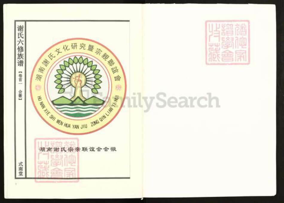 湖南省娄底市新化县谢氏式南堂族谱-谢氏六修族谱.pdf电子版预览图1