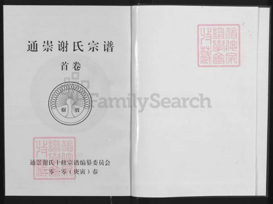 湖北省咸宁市通城县谢氏宝树堂族谱-谢氏宗谱.pdf电子版预览图2