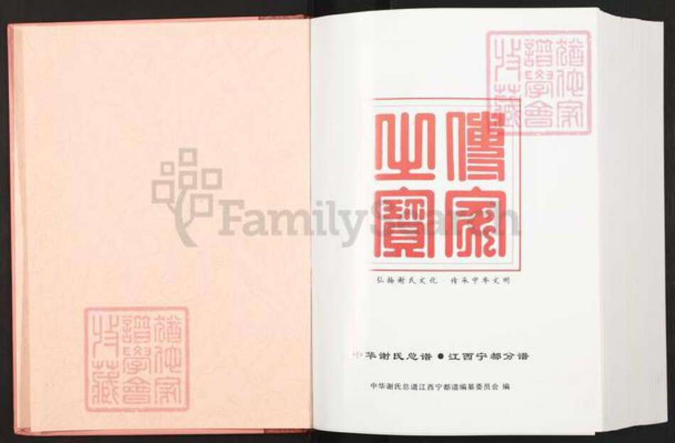 江西省赣州市宁都县蔡江乡谢氏族谱-中华谢氏总谱.江西.赣南.宁都分谱.pdf电子版预览图1