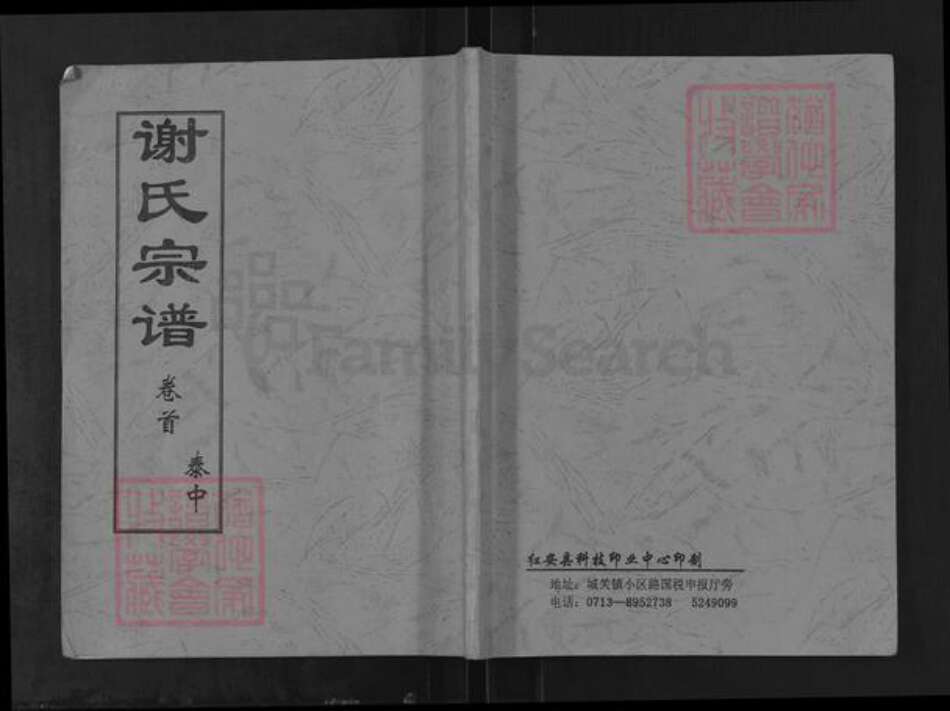 湖北省黄冈市红安县谢氏宝树堂族谱-谢氏宗谱.pdf电子版缩略图