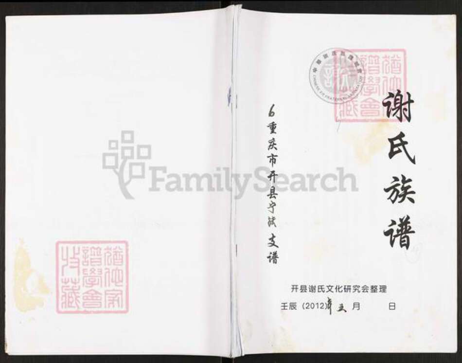 重庆市开州区谢氏宝树堂族谱-谢氏族谱.pdf电子版缩略图