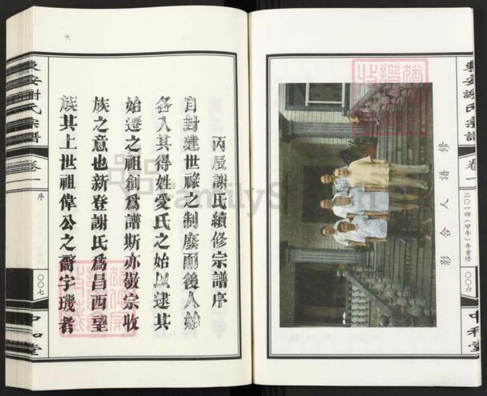 浙江省杭州市谢氏中和堂族谱-东安谢氏宗谱.pdf电子版预览图5