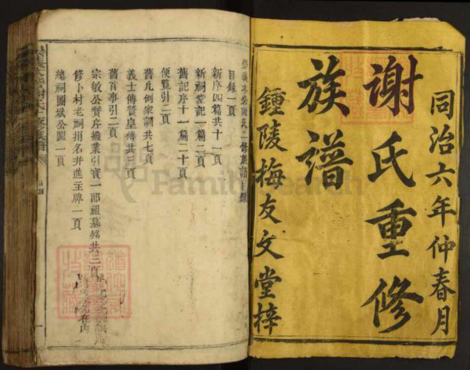 江西省赣州市兴国县崇贤乡江西省赣州市谢氏族谱-崇义木砦谢氏二修族谱.pdf电子版预览图1