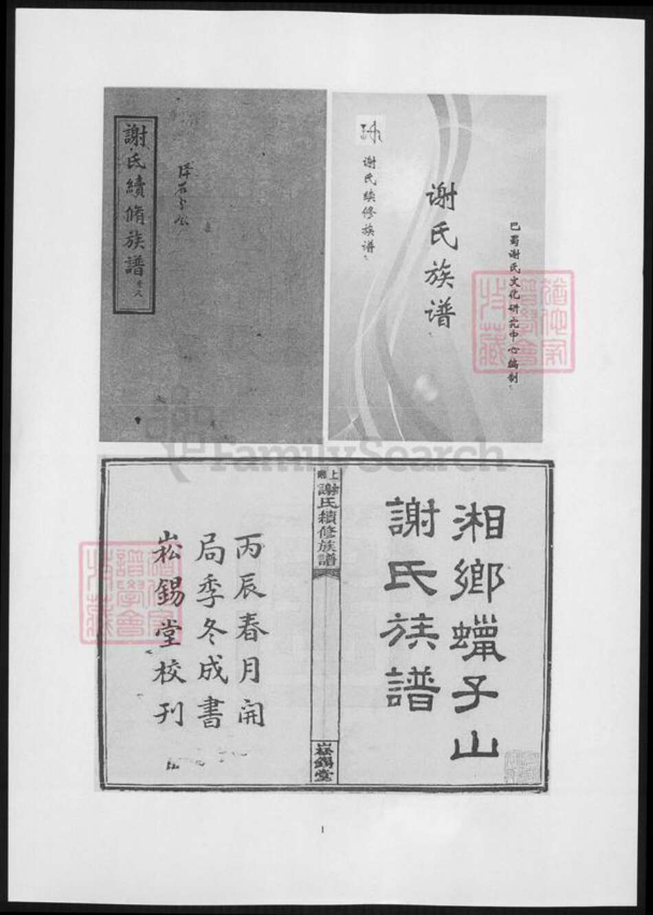 湖南省谢氏族谱-上湘谢氏续修族谱.pdf电子版缩略图