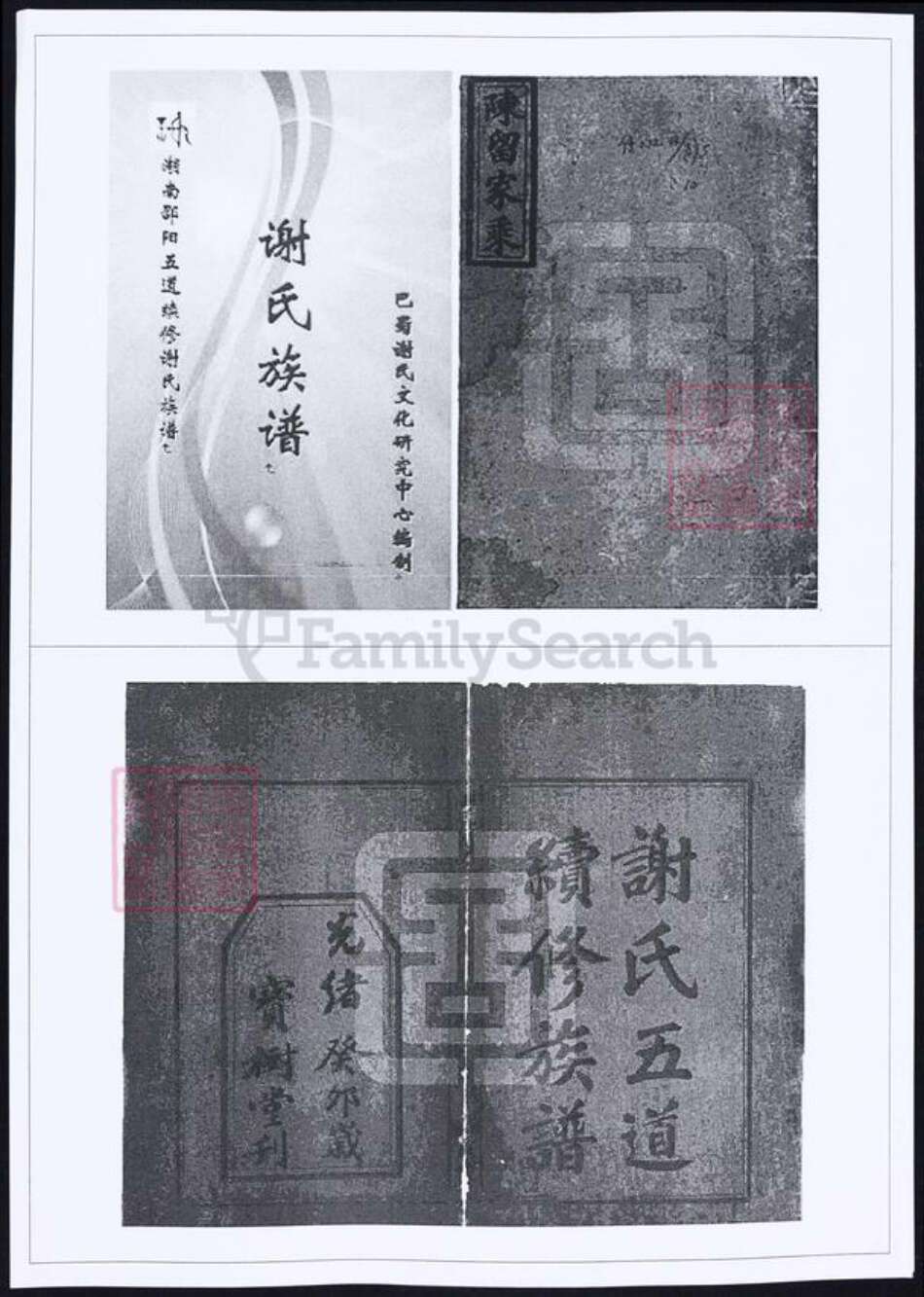 湖南省邵阳市谢氏族谱-谢氏族谱五道续修.pdf电子版缩略图