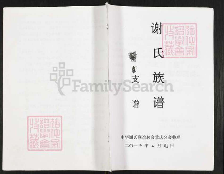 重庆市万州开县重庆市万州区谢；谢氏族谱-谢氏族谱.pdf电子版缩略图