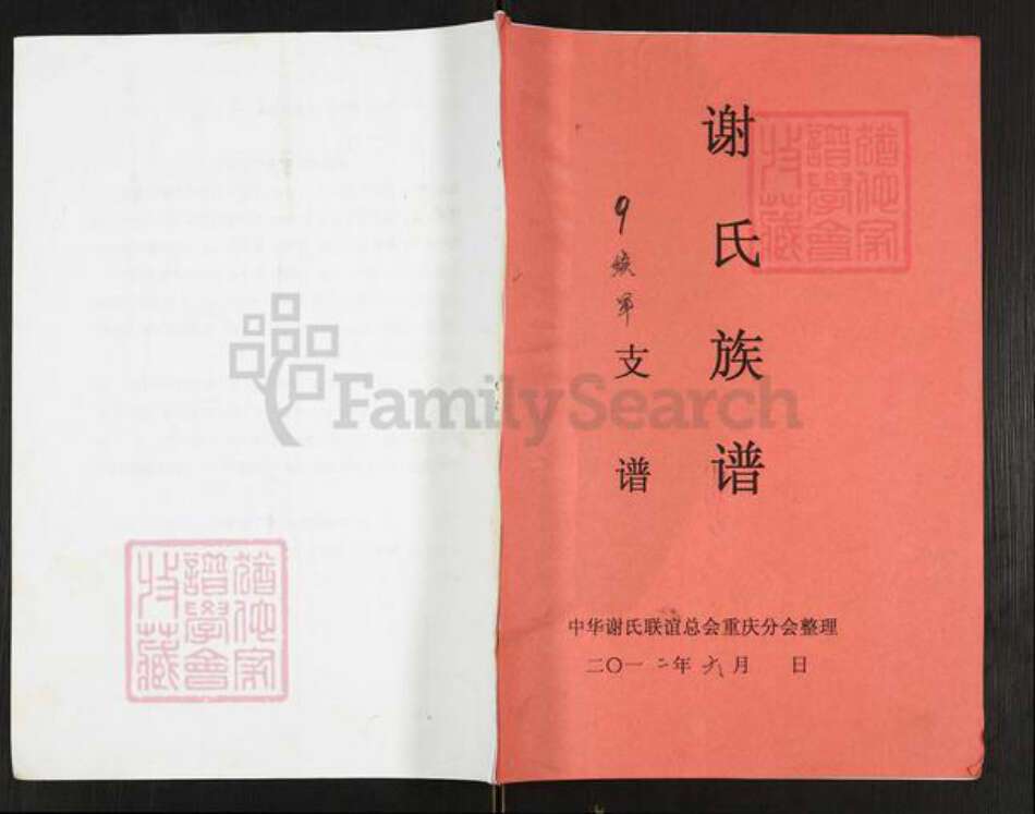 重庆市万州开县温泉镇重庆市万州开县谢；谢氏族谱-谢氏族谱.pdf电子版缩略图