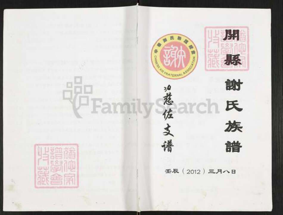 重庆市开州区重庆市万州开县谢；谢氏族谱-开县谢氏族谱.慈佐支谱.pdf电子版缩略图