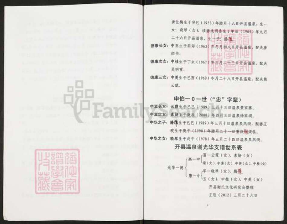 重庆市开州区重庆市万州开县谢；谢氏族谱-开县谢氏族谱.光华支谱.pdf电子版预览图3