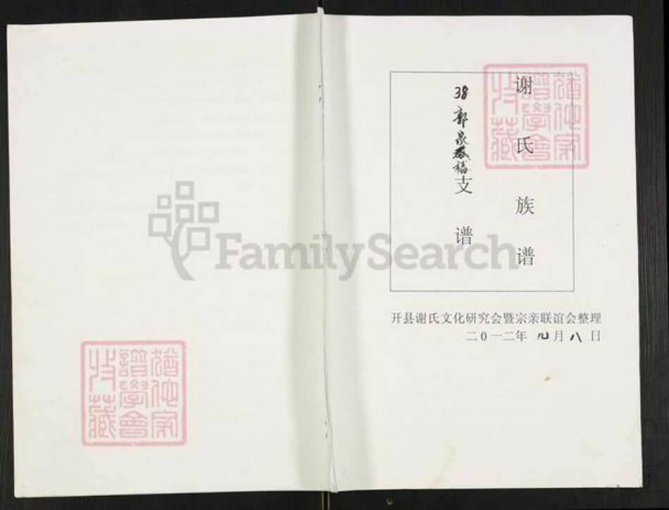 重庆市开州区重庆市万州开县谢；谢氏族谱-谢氏族谱.pdf电子版缩略图