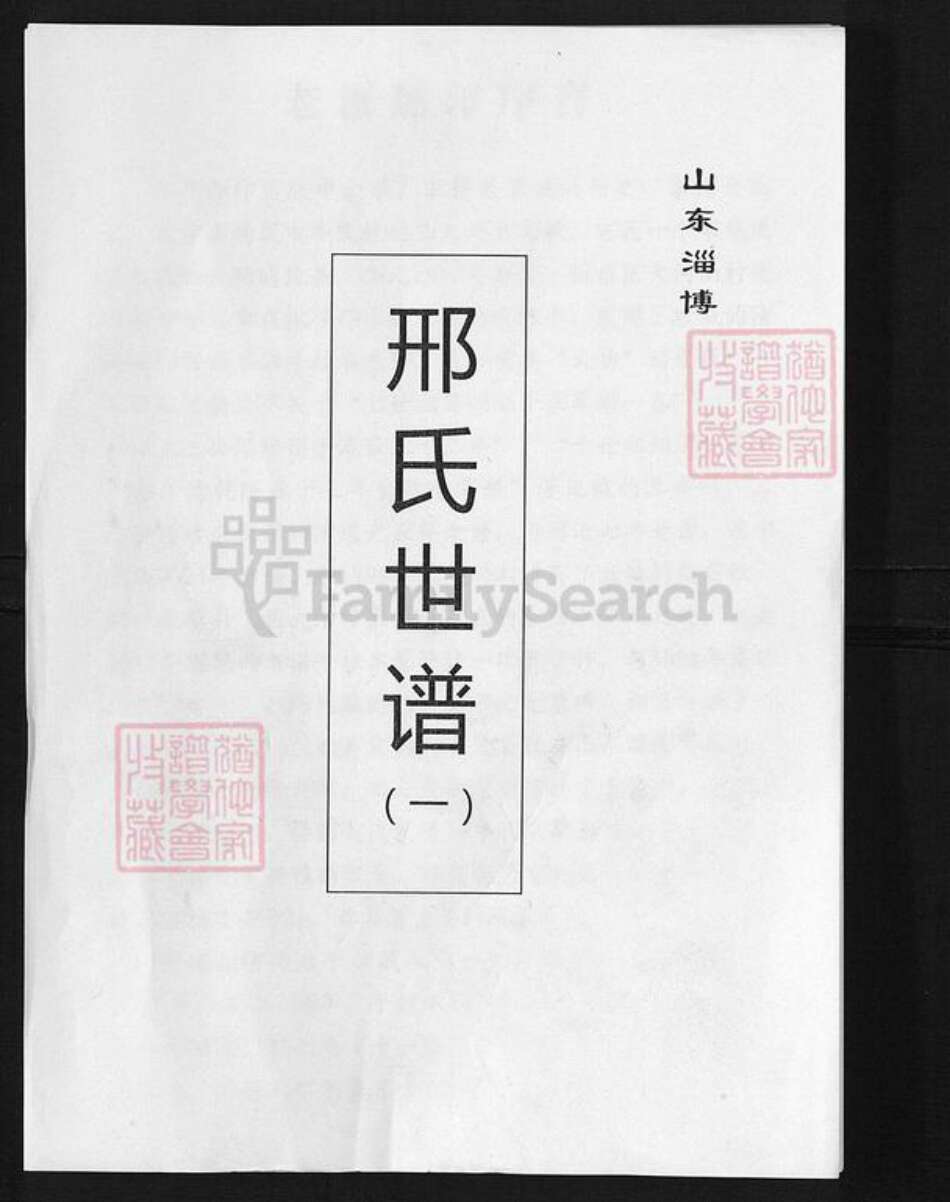 山东省淄博市邢氏族谱-邢氏世谱.pdf电子版缩略图