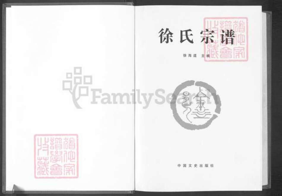 四川省广元市苍溪县陵江镇徐氏族谱-徐氏宗谱.pdf电子版预览图1