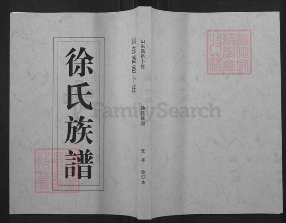 山东省潍坊市昌邑市卜庄镇徐氏族谱-徐氏族谱.pdf电子版缩略图