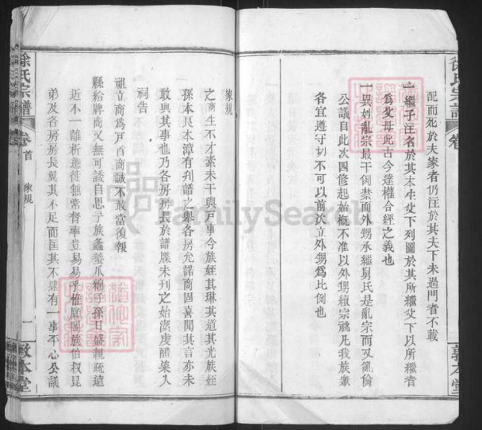 湖北省黄冈市麻城市徐氏敦本堂族谱-徐氏宗谱.pdf电子版预览图3