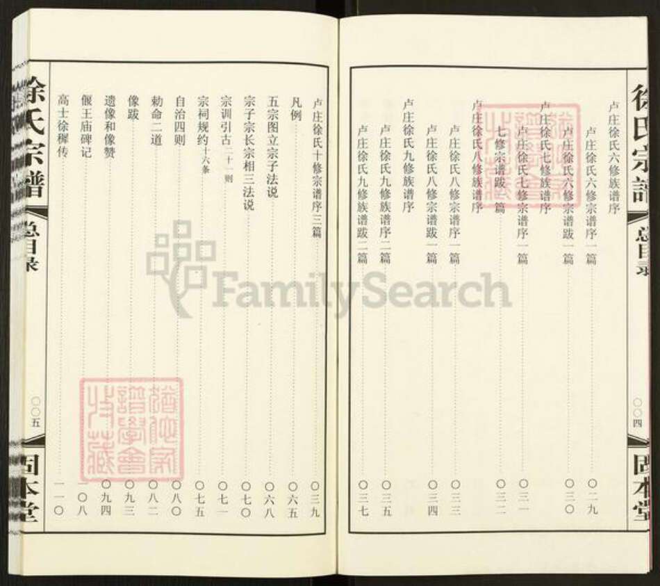 江苏省常州市武进县徐氏固本堂族谱-徐氏宗谱.pdf电子版预览图4