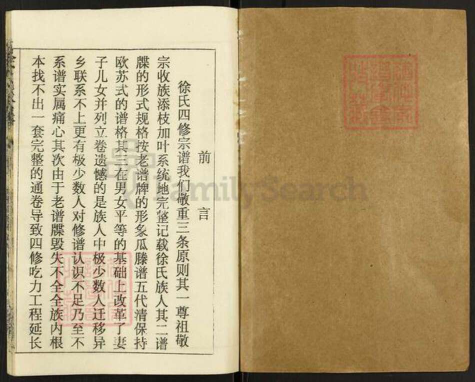 湖北省黄冈市徐氏八龙堂族谱-徐氏宗谱.pdf电子版预览图1