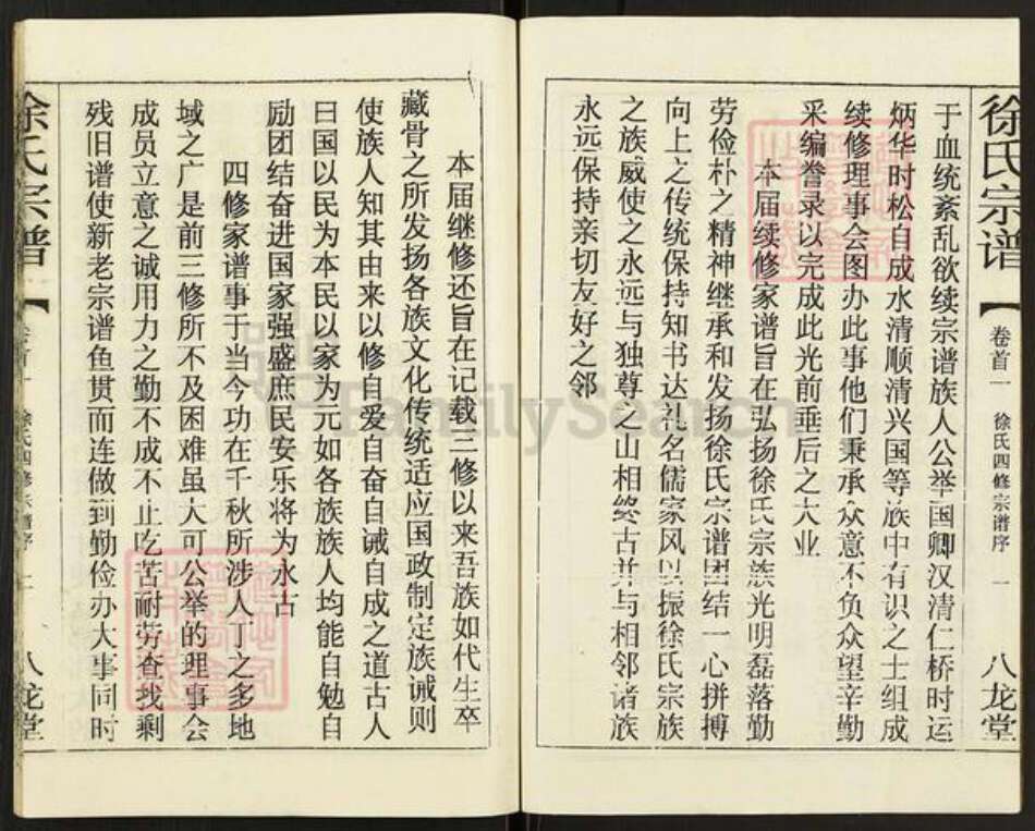 湖北省黄冈市徐氏八龙堂族谱-徐氏宗谱.pdf电子版预览图3