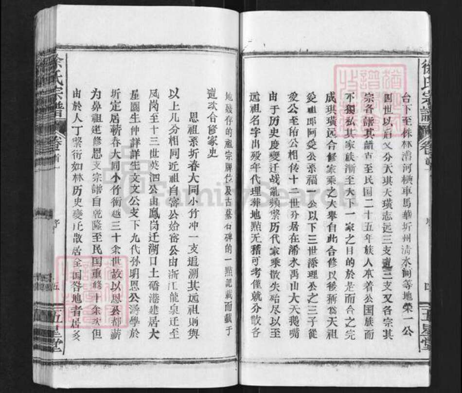 湖北省黄冈市蕲春县徐氏五星堂族谱-徐氏宗谱.pdf电子版预览图5