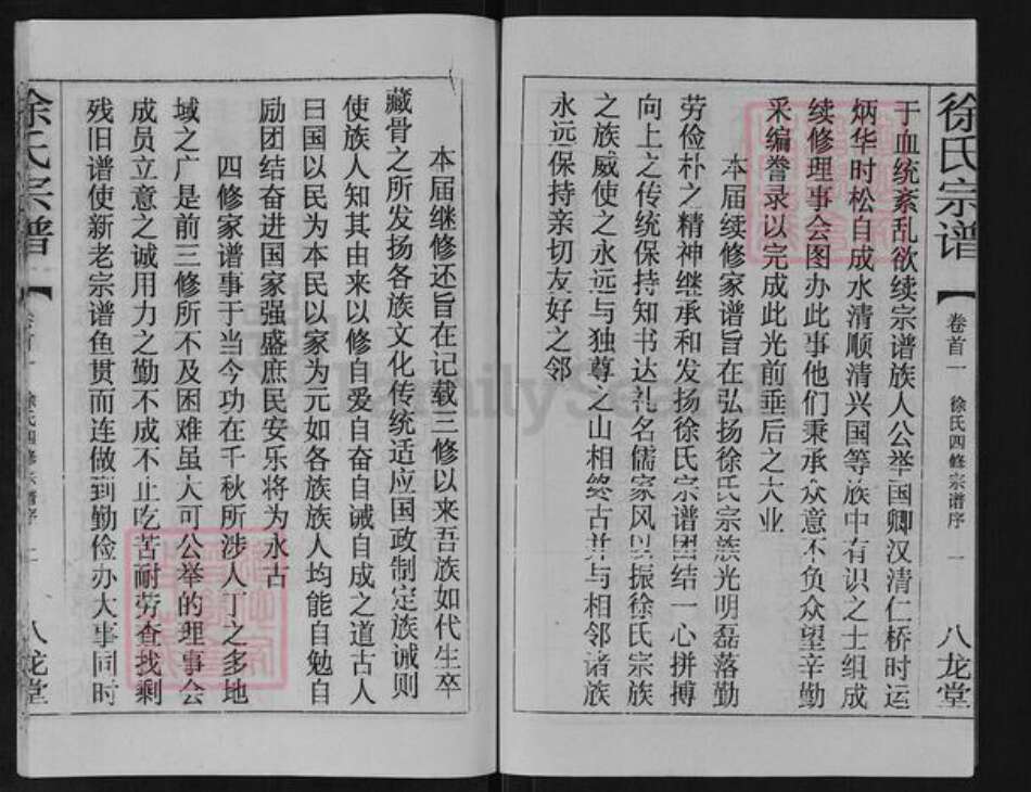 湖北省黄冈市团风县徐氏八龙堂族谱-徐氏宗谱.pdf电子版预览图3