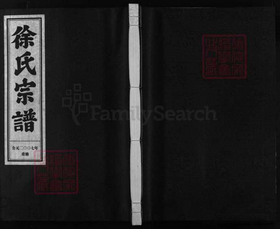 浙江省徐氏族谱-徐氏宗谱 [世系2卷,行传5卷,首3卷].pdf电子版预览图1