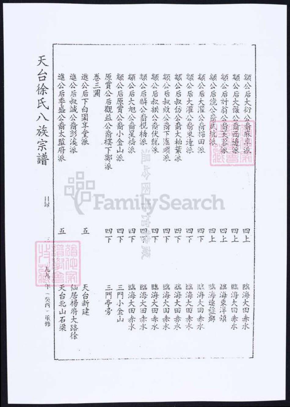 浙江省台州市徐氏族谱-徐氏八族宗谱.pdf电子版预览图3