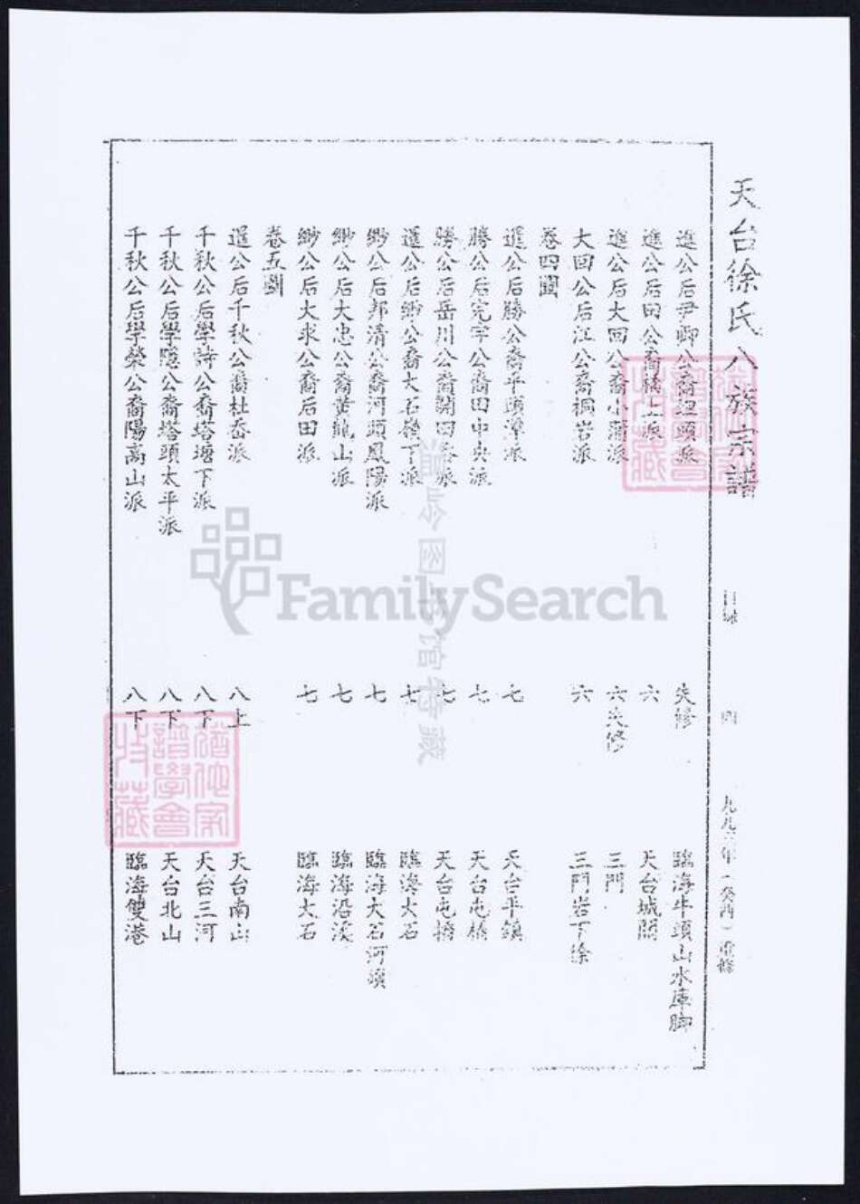 浙江省台州市徐氏族谱-徐氏八族宗谱.pdf电子版预览图4